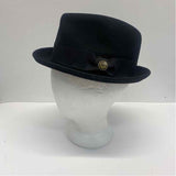 Goorin Bros Black Wool Solid Fedora Hat