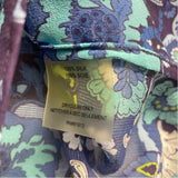 Robert Graham Size M Women's Blue-Multi Floral Pullover Blouse
