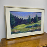 Pastel Painting " Campway" Signed by Pat Walls
