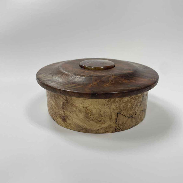 Brown Wood Jar