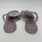 Jack Rogers Size 6 Women's Pink Iridescent Camel Toe Sandals
