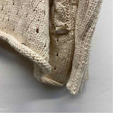 Shannon Passero Size M-S Women's Beige Solid Button Up Sweater