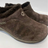 Merrell Size 7.5 Women's Brown Solid Slip On Clogs