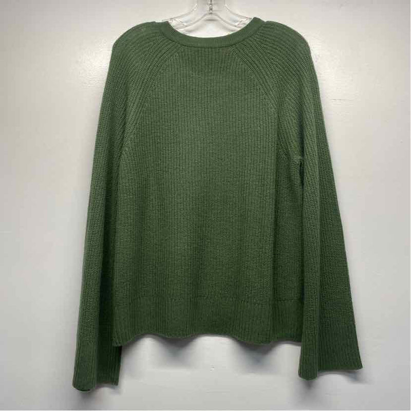 Vineyard Vines Size L Women's Green Solid Pullover Sweater