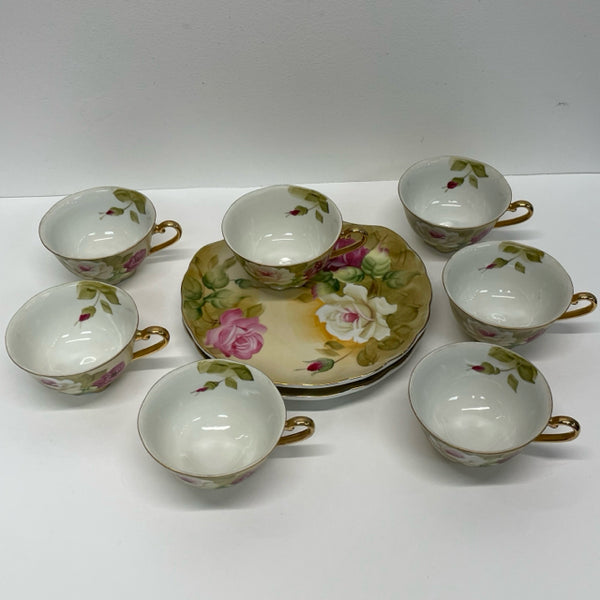 Lefton Set of Cups and Saucer