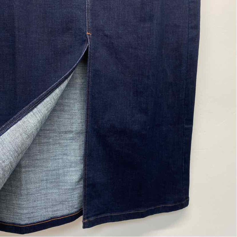 NYDJ Size 12 Women's Dark Blue Pencil-Maxi High Rise Skirt