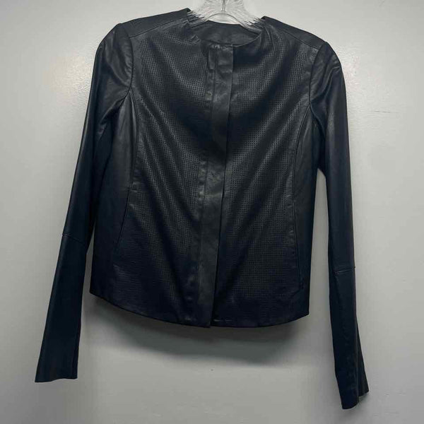 Vince Women's Size XXS Blue Solid Zip Up Jacket