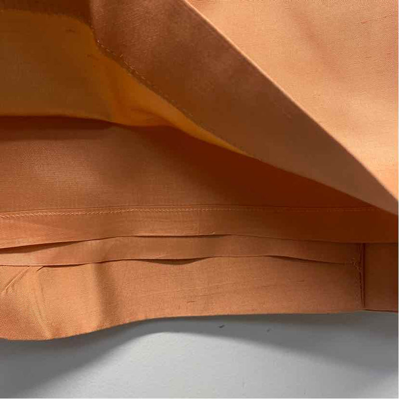 Dana Buchman Size 8 Women's Peach Solid Pencil-Knee Skirt