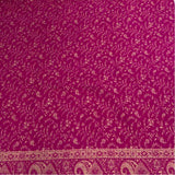 Tibet Pink Yak Wool Paisley Fringed Shawl