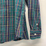 Frank & Eileen Est 1947 Size XL Women's Green-Multi Plaid Button Up Shirt