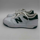New Balance  Size 7 White-Black Leather Men's Men's Sneakers