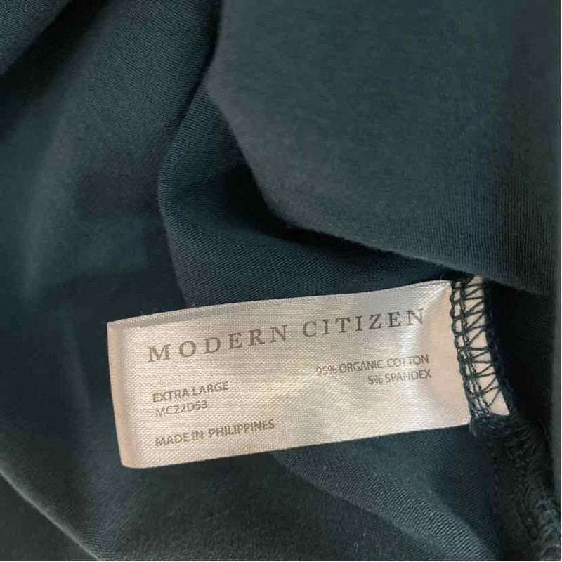 Modern Citizen Size Xl Women's Teal Solid Maxi Dress