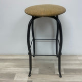 Set of 4 Amisco Swivel Brown Metal Counter Height Stool