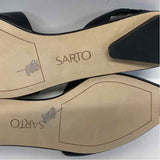 Franco Sarto Size 7.5 Women's Black Solid Slingback Shoes