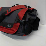Eagle Creek Gray-Red Nylon Messenger Handbag