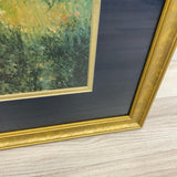Framed print of claude Monet's painting View of Vetheuil