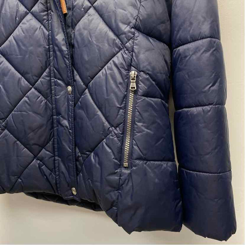 G.H.Bass & Co. Women's Size M Navy Solid Zip Up/Hoodie Coat