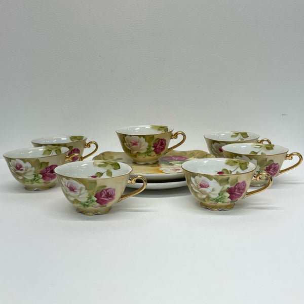 Lefton Set of Cups and Saucer