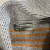 By Anthropologie Size S Women's Gray-Orange Stripe Pullover Sweater
