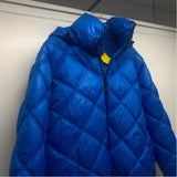 Kenneth Cole Women's Size Xl Blue Solid Puffer Jacket