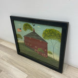 Round Barn by Americana artist Warren Kimble