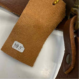 Elke Brown Suede Solid Tote Handbag