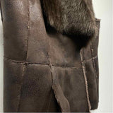 Dennis By Dennis Basso Women's Size M Brown Textured Vest