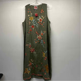 Johnny Was Size L Women's Green-Multi Floral Maxi Dress
