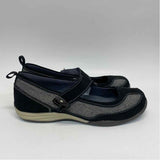 Lands' End Size 7 Women's Black Patchwork Mary Jane Shoes