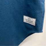 Anian Women's Size L Blue Solid Button Up Jacket