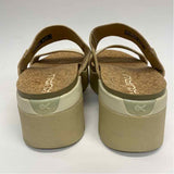 Kuru Size 8 Women's Beige Solid Slip On Sandals