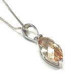 Champagne Sterling Silver Necklace