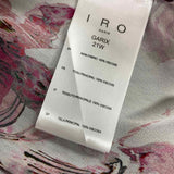 IRO Paris Size 32-XS Women's White-Multicolor Pattern Button Up Blouse