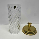 Waterford Prescott Hurricane Clear Cut Crystal Candle Holder