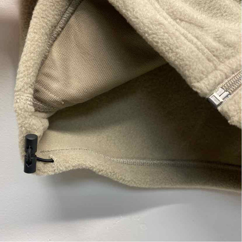 Columbia Size L Tan Fleece Polyester Solid Men's Vest