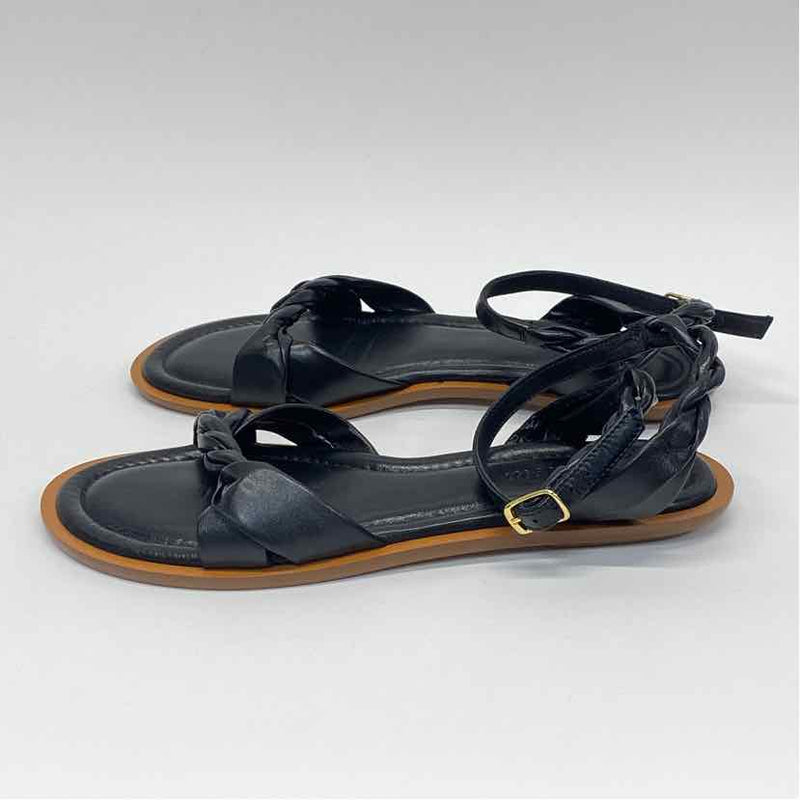 J.Crew Size 6.5 Women's Black Solid Strappy Sandals
