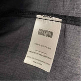 Grayson Size L Women's Black Solid Shirt Dress