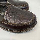 Born Size 37-6.5 Women's Bronze Pebbled Slip On Shoes