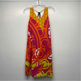 Title Nine Size M Women's Pink-Multi Pattern A Line Dress