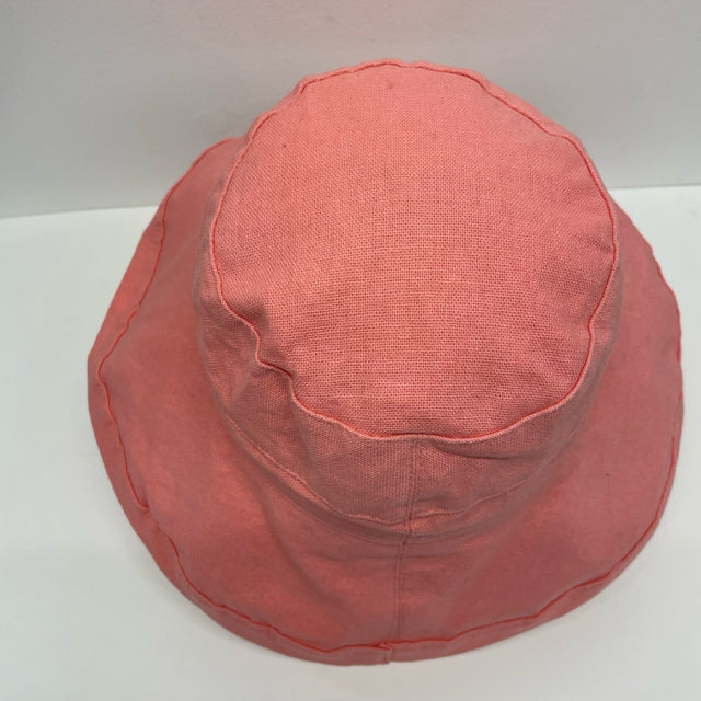 Scala Pink Cotton Solid Big Brim Hat