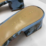 Marc Fisher Size 8 Women's Blue-Multi Floral Strappy Sandals