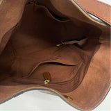 Frye Brown Leather Solid Shoulder Handbag