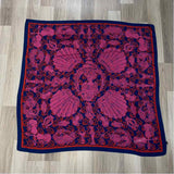 Rory Hutton Blue-Multicolored Silk Print Scarf