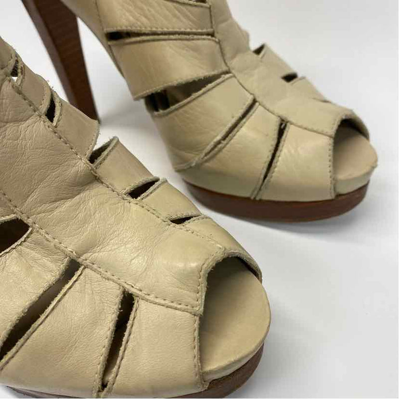 Stuart Weitzman Size 7 Women's Tan Solid High Heel Shoes