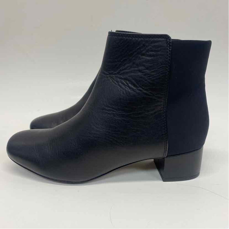 Collection Clark Size 8 Women's Black Solid Zip Up Booties