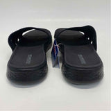 Skechers Goga Mat Size 7 Women's Black Cut Out Slip On Sandals