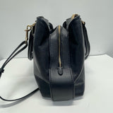 Coach Black Leather Pebbled Satchel Handbag