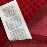 Cabi Women's Size L Red Houndstooth Cape Coat