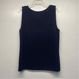 St. John Size L Women's Navy Solid Camisole Sleeveless Top
