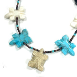Native America -Turtle Shaped Fetish Necklace